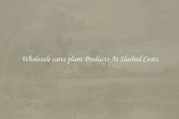 Wholesale cares plant Products At Slashed Costs