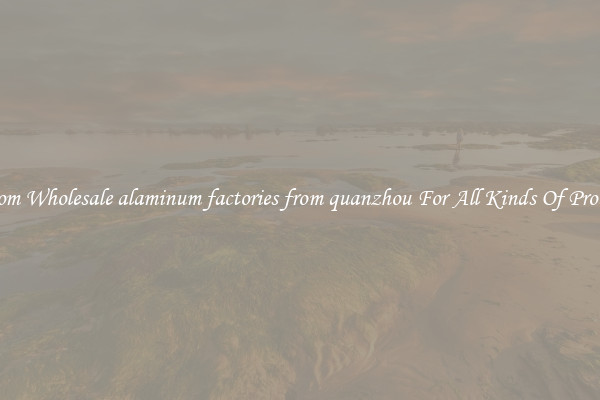Custom Wholesale alaminum factories from quanzhou For All Kinds Of Products