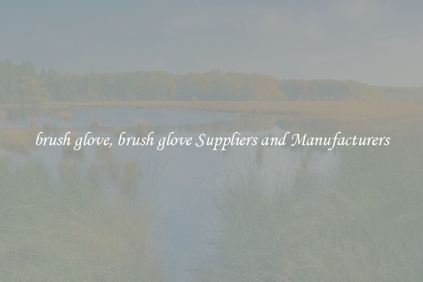 brush glove, brush glove Suppliers and Manufacturers