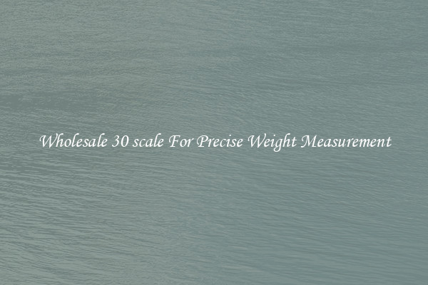 Wholesale 30 scale For Precise Weight Measurement