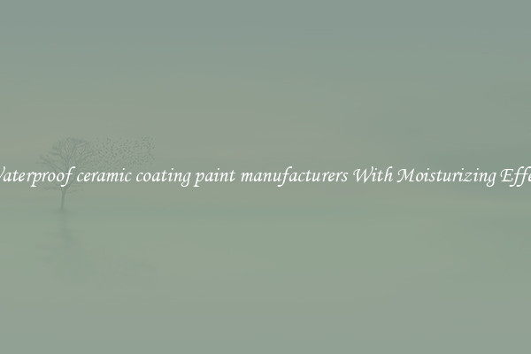 Waterproof ceramic coating paint manufacturers With Moisturizing Effect