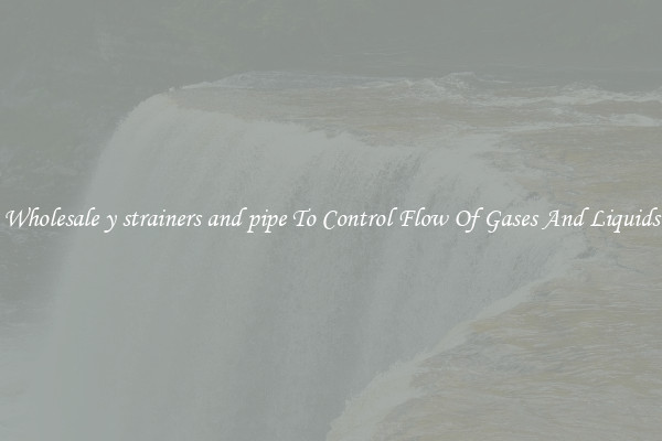 Wholesale y strainers and pipe To Control Flow Of Gases And Liquids