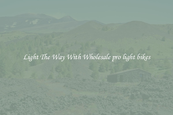 Light The Way With Wholesale pro light bikes