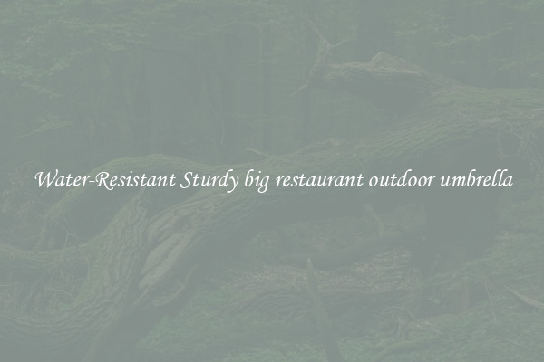 Water-Resistant Sturdy big restaurant outdoor umbrella