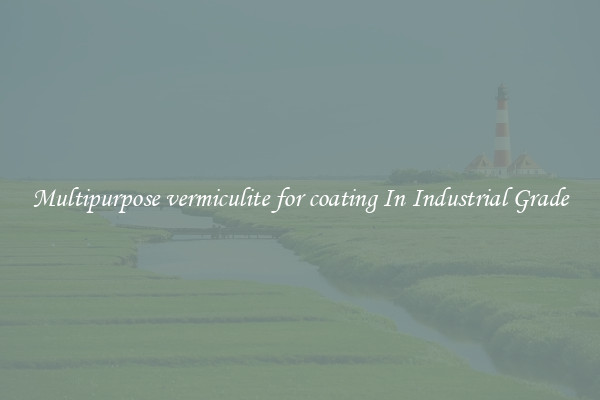 Multipurpose vermiculite for coating In Industrial Grade