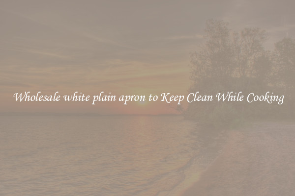 Wholesale white plain apron to Keep Clean While Cooking